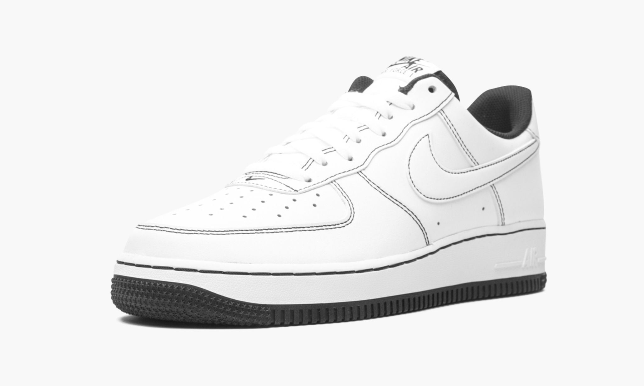 1 Low 7 ��Contrast Stitching White / Black