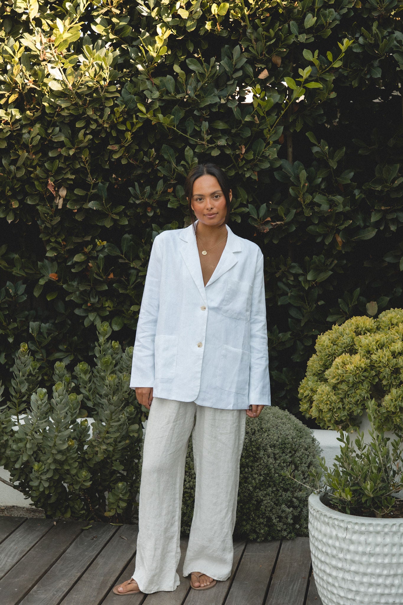 Seaside Soire Linen Blazer