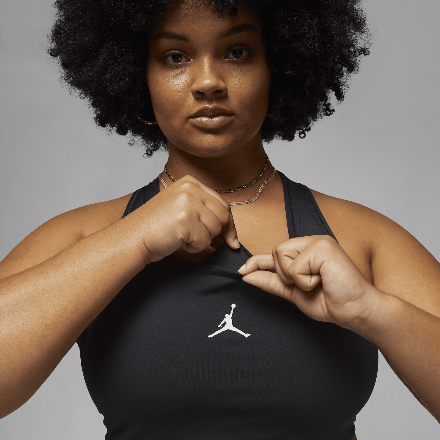 Jumpman - Women's Medium-Support 1-Piece Pad Sports Bra (Plus Size)