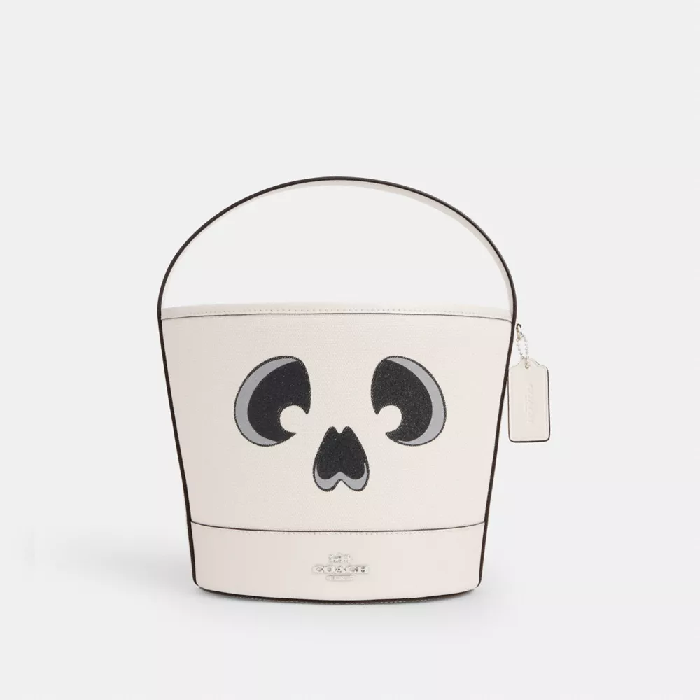 Trick Or Treat Bucket With Halloween Ghost
