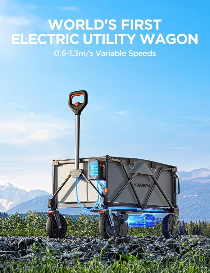 Electric Utility Wagon with 8" All-Terrain Wheel