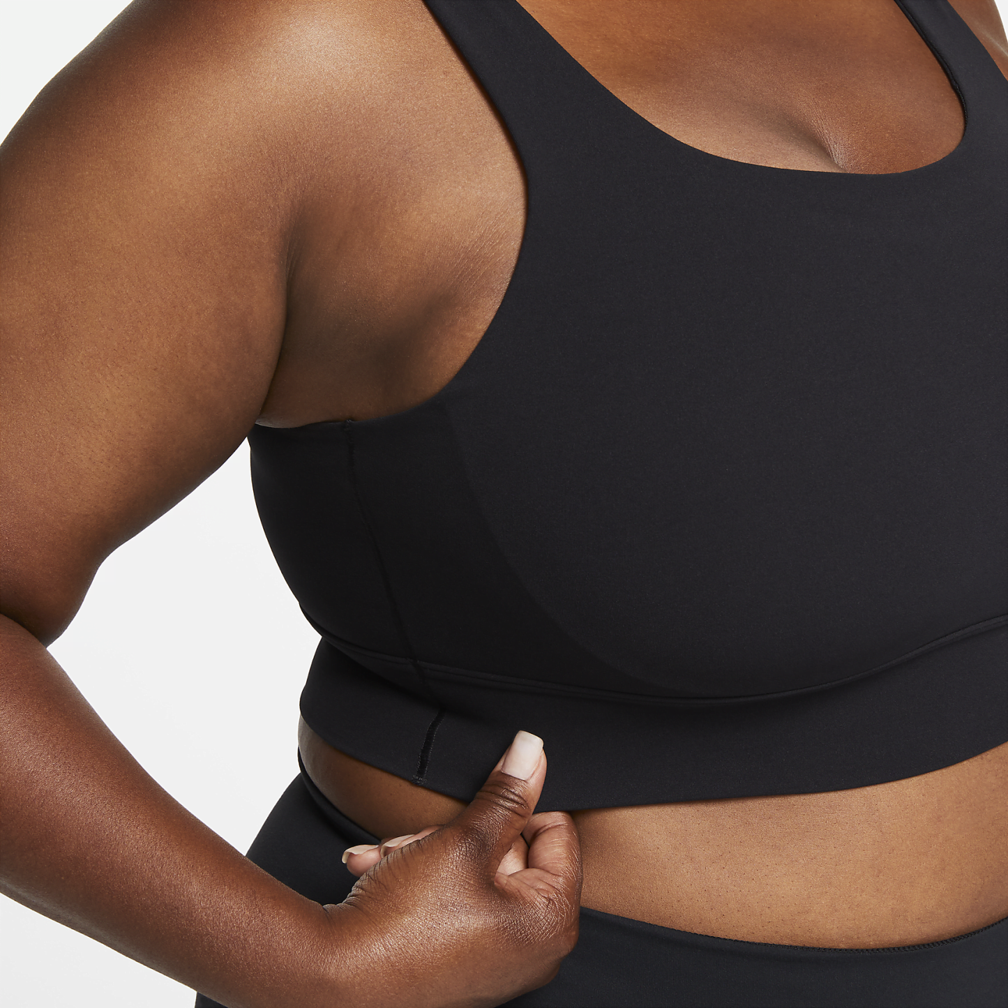 Dri-FIT Alate Ellipse - Women's Medium-Support Padded Longline Sports Bra (Plus Size)