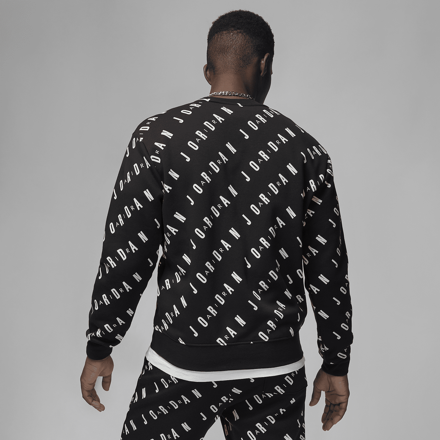 Essentials - Men's Graphic Fleece Crew-Neck Sweatshirt