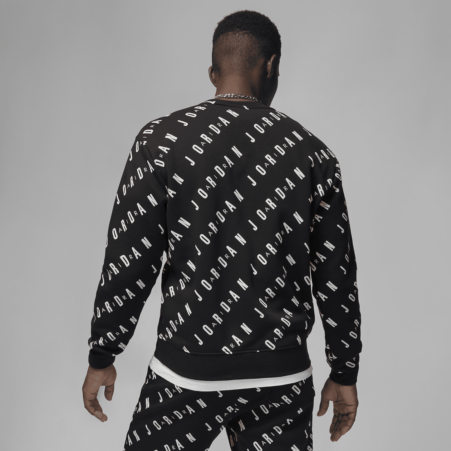 Essentials - Men's Graphic Fleece Crew-Neck Sweatshirt