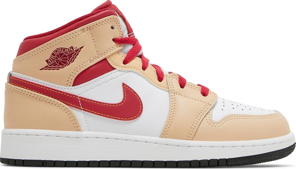 Kids Mid GS 'Light Curry Cardinal Red' 554725-201