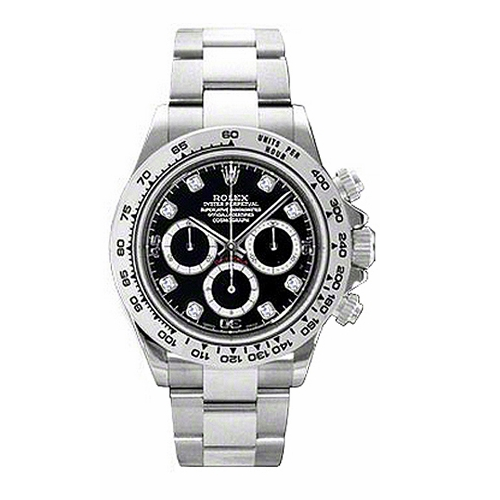 Daytona Black Dial with Diamonds 40mm