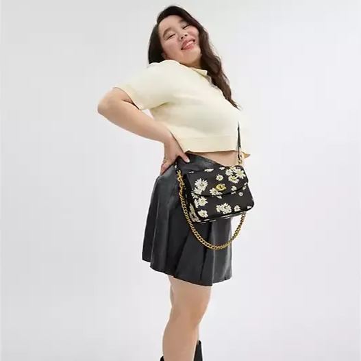 Crossbody Bag With Floral Print