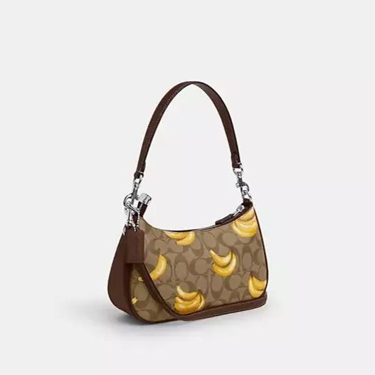 Shoulder Bag With Banana Print