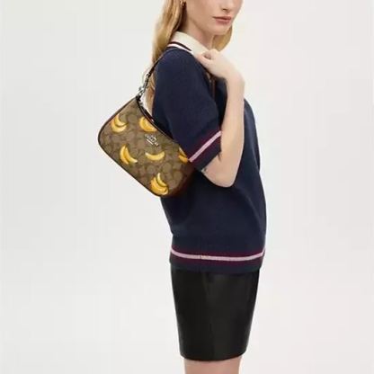 Shoulder Bag With Banana Print