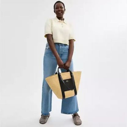 Coathtch Straw Tote