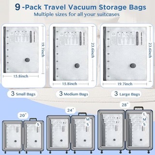 🔥Cordless Travel Vacuum Storage Compression Bag Set