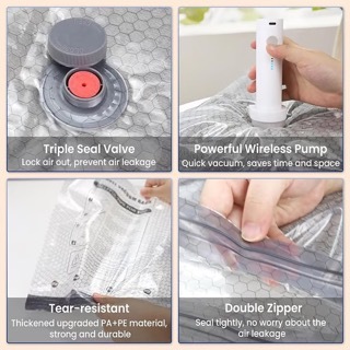 🔥Cordless Travel Vacuum Storage Compression Bag Set