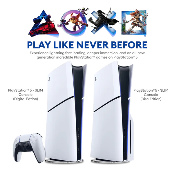 SONY PlayStation 5 Slim Disc / Digital - Standard Edition / 2 DualSense Bundle
