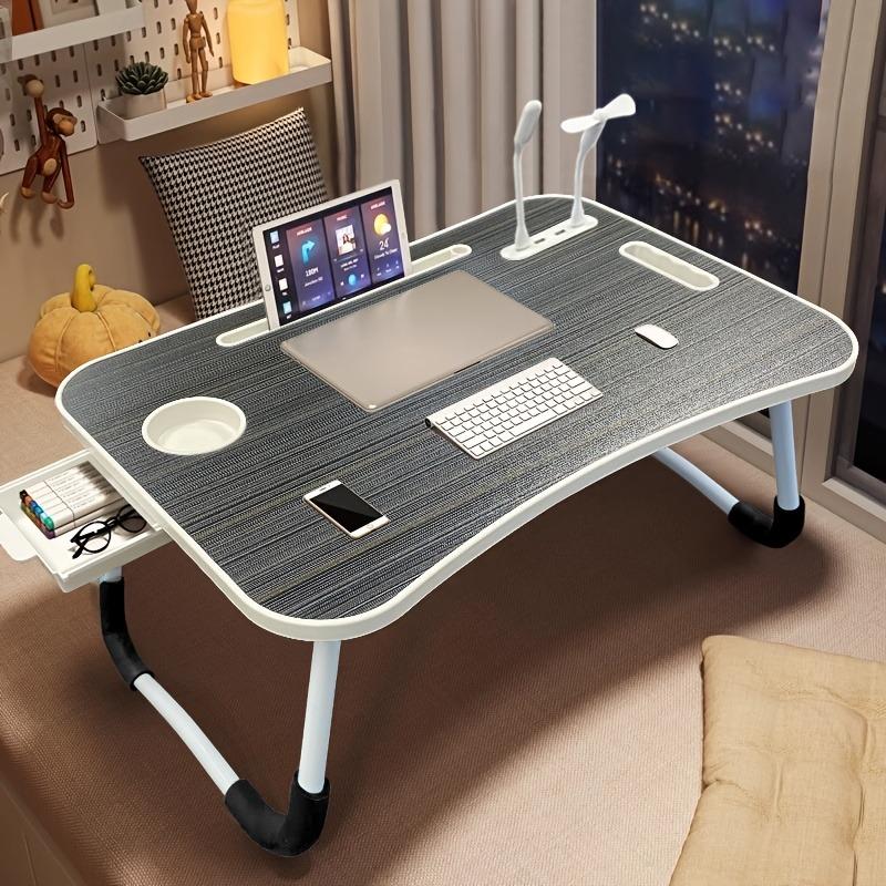 Ultra Large Portable Laptop Bed Table - Multi functional tray holder with cup holder and drawer, - Perfect for eating, reading, and writing on beds, sofas, floors - Stable, durable, and foldable Ultra Large Portable Laptop Bed Table - Multi functional tray holder with cup holder and drawer, - Perfect for eating, reading, and writing on beds, sofas, floors - Stable, durable, and foldable