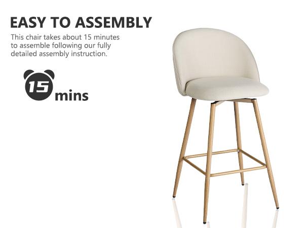 【Christmas Gifts】Homy Casa Bar Stools Set of 2, 26" Swivel Counter Height Modern Upholstery Barstools for Kitchen Dining Home Minimalist Ergonomic Durable Design Sturdy Polyester Furniture Seater 【Christmas Gifts】Homy Casa Bar Stools Set of 2, 26" Swivel Counter Height Modern Upholstery Barstools for Kitchen Dining Home Minimalist Ergonomic Durable Design Sturdy Polyester Furniture Seater