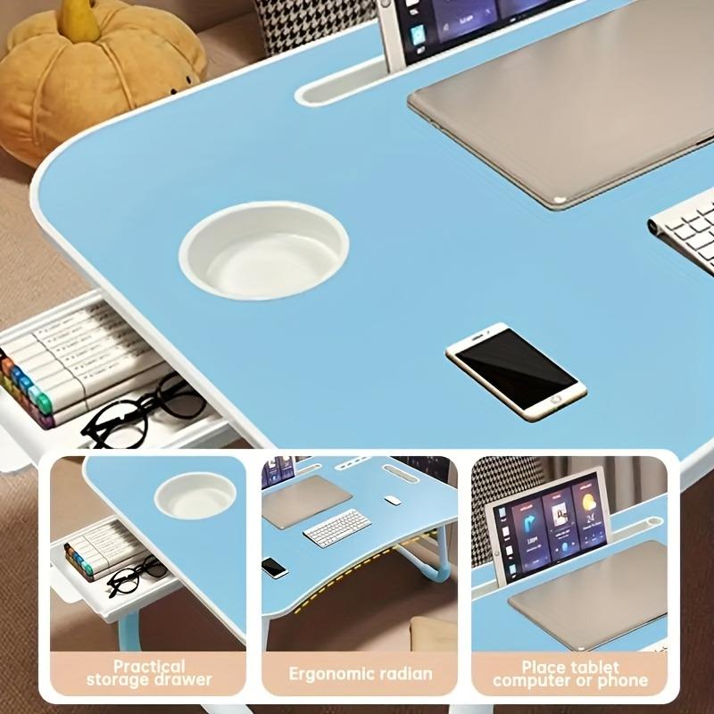 Ultra Large Portable Laptop Bed Table - Multi functional tray holder with cup holder and drawer, - Perfect for eating, reading, and writing on beds, sofas, floors - Stable, durable, and foldable Ultra Large Portable Laptop Bed Table - Multi functional tray holder with cup holder and drawer, - Perfect for eating, reading, and writing on beds, sofas, floors - Stable, durable, and foldable