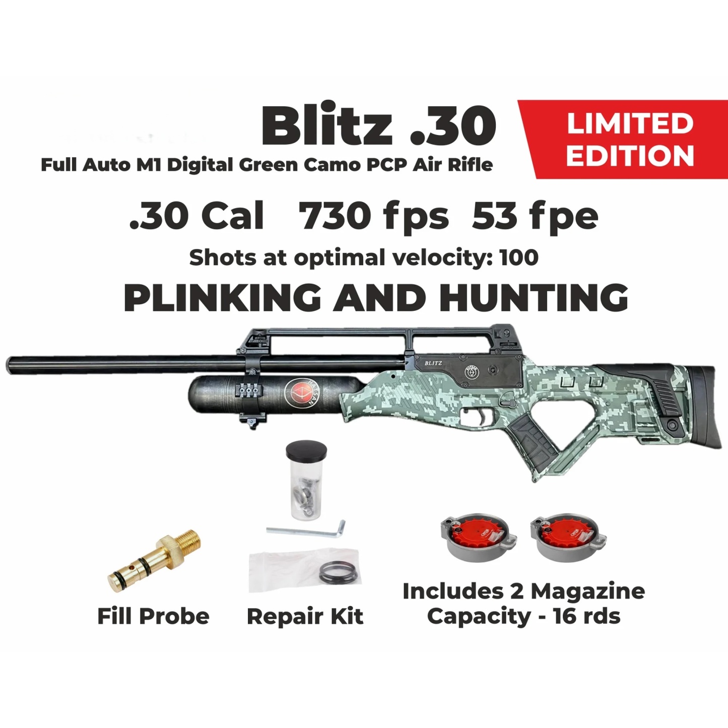 Heatfront Blitz Full Auto PCP Air Rifle Toy