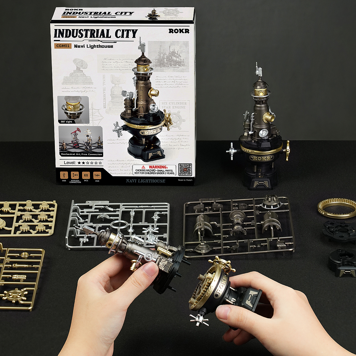 Navi Lighthouse - Mechanical 3D Puzzle