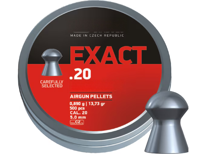 Exact Air Gun Pellets 20 Caliber 13.73 Grain Tin of 500