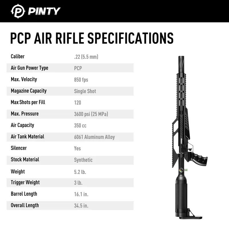 .22 Cal PCP Pellet Gun Air Toy