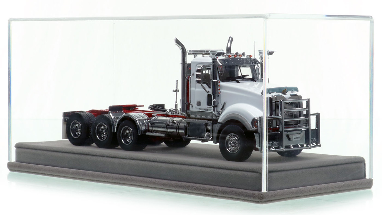 Mack Titan Tri-axle Tractor - White over Red