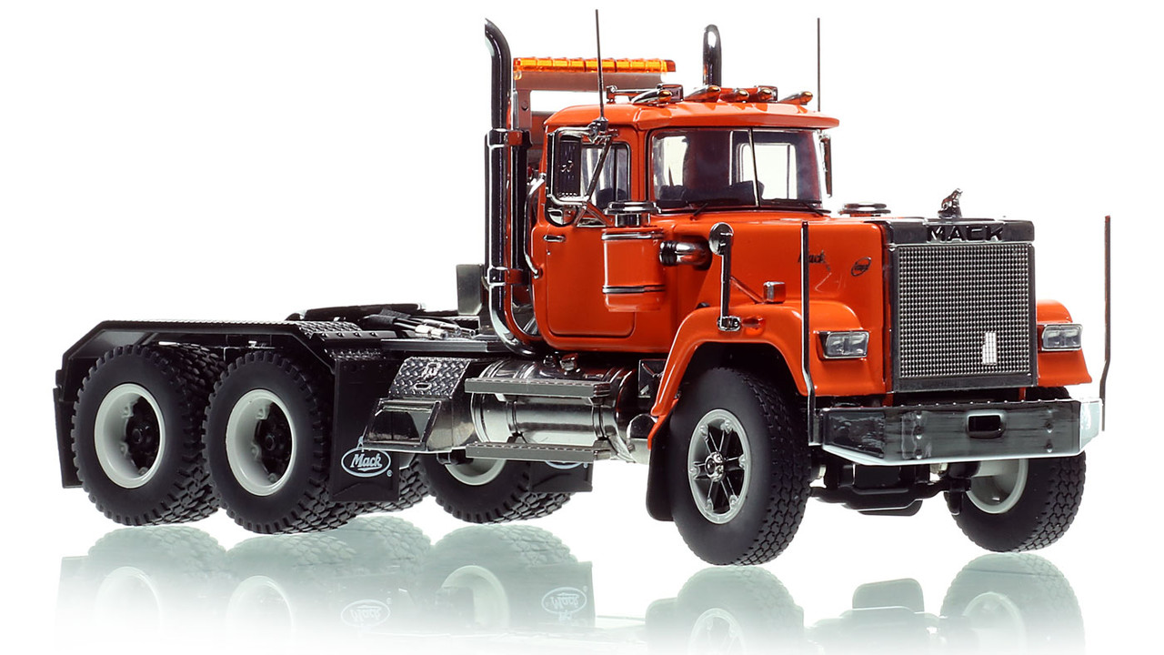 Mack Superliner Heavy Spec Tandem Axle Tractor - Orange 2008 over Black
