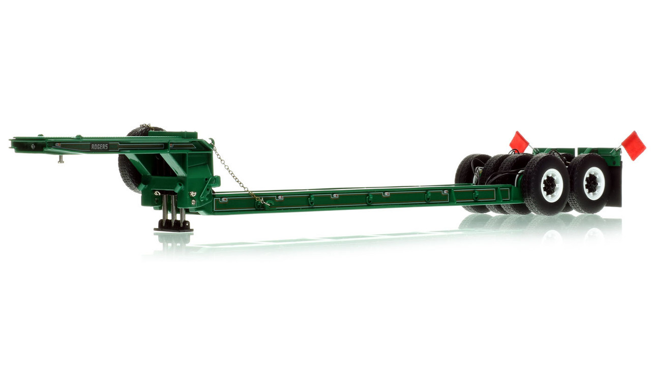 1950s Rogers 90-Ton Beam Trailer - Greene Const. Green