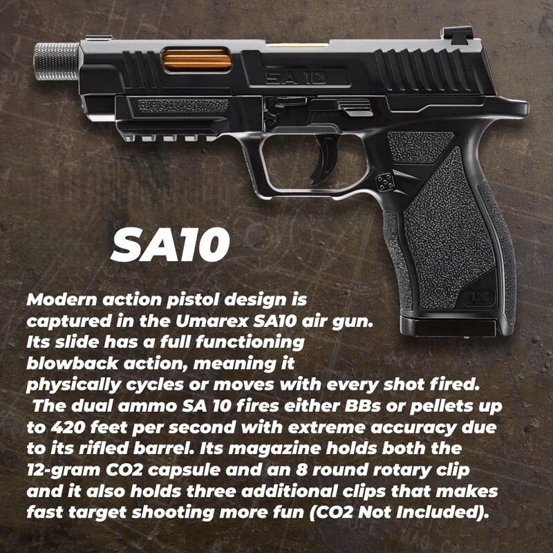 SA10 CO2 Blowback AirGun Toy Kit
