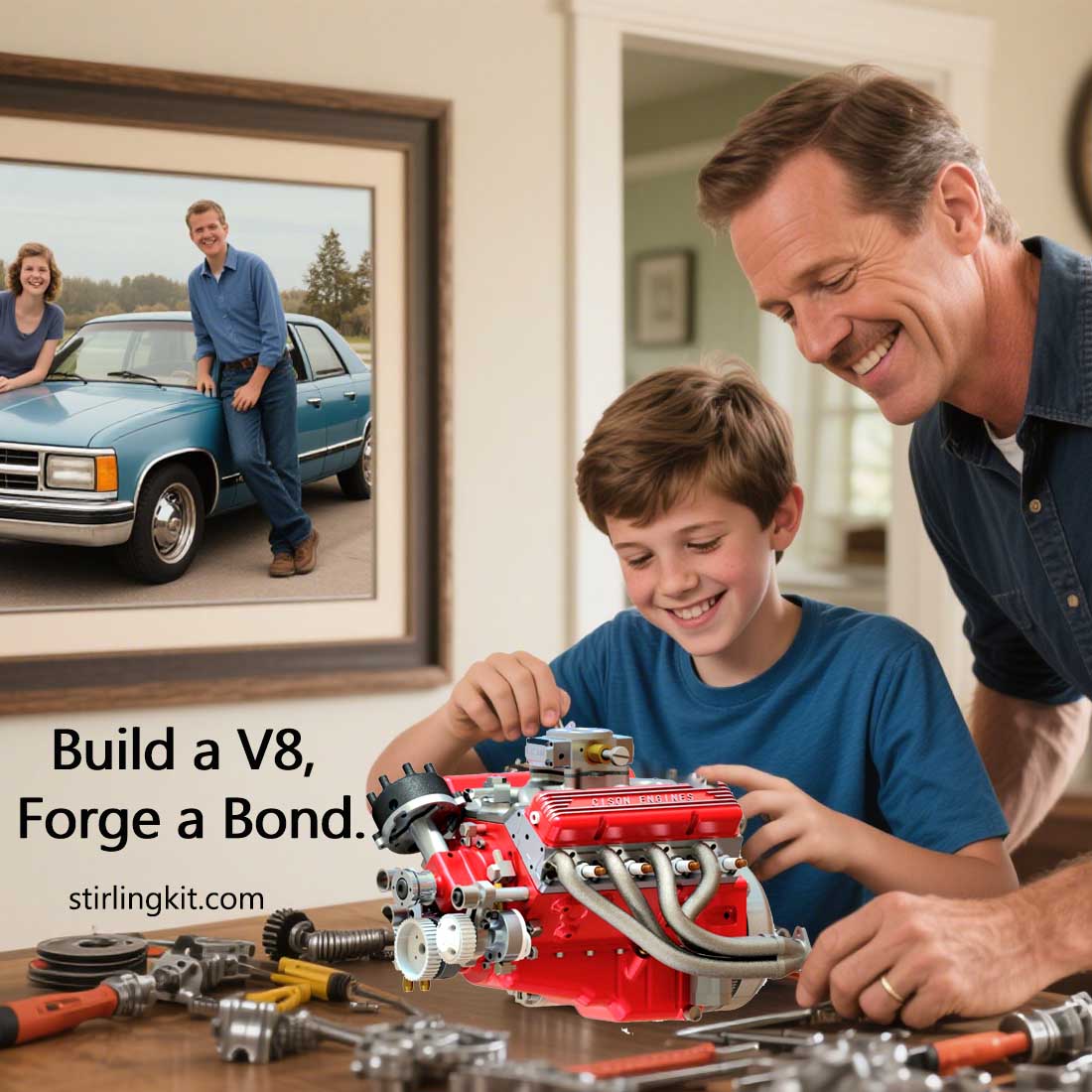 V8 Small-block Engine Model Kits