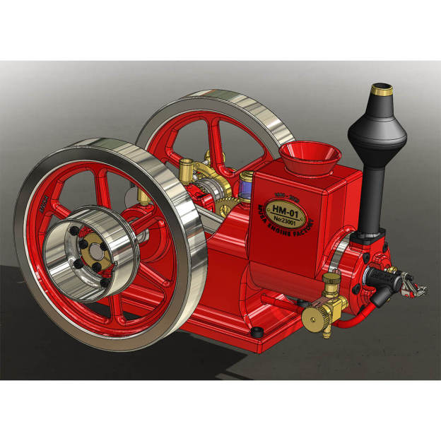 HM-01 7cc Model Hit and Miss 4-stroke Horizontal Internal Combustion Engine