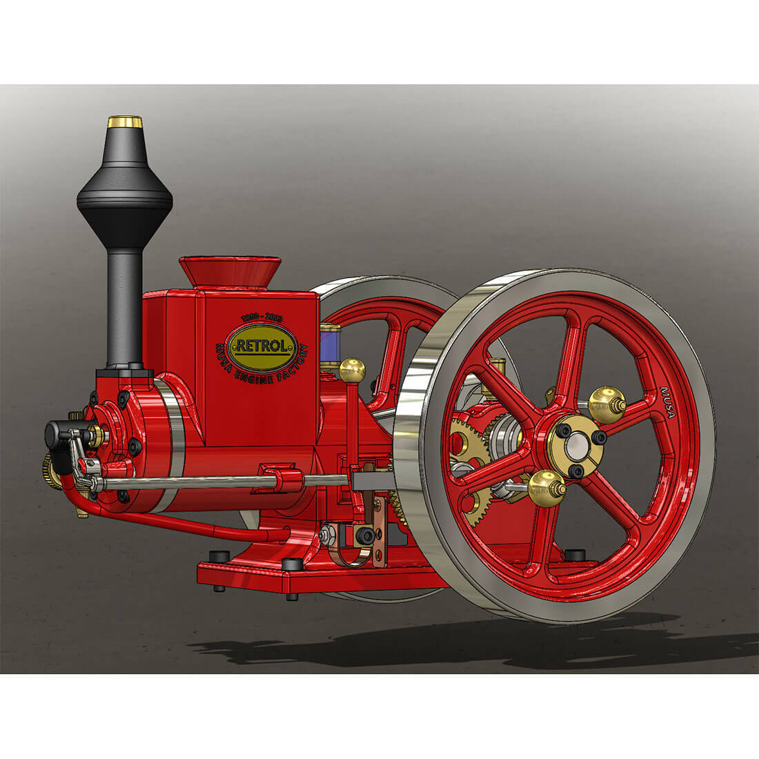 HM-01 7cc Model Hit and Miss 4-stroke Horizontal Internal Combustion Engine