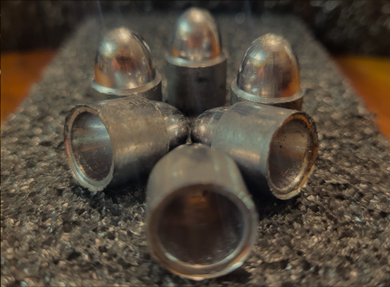 50 Caliber (.510) 275 Grain Round Nose Hollow Back Big Bore Airgun Slugs