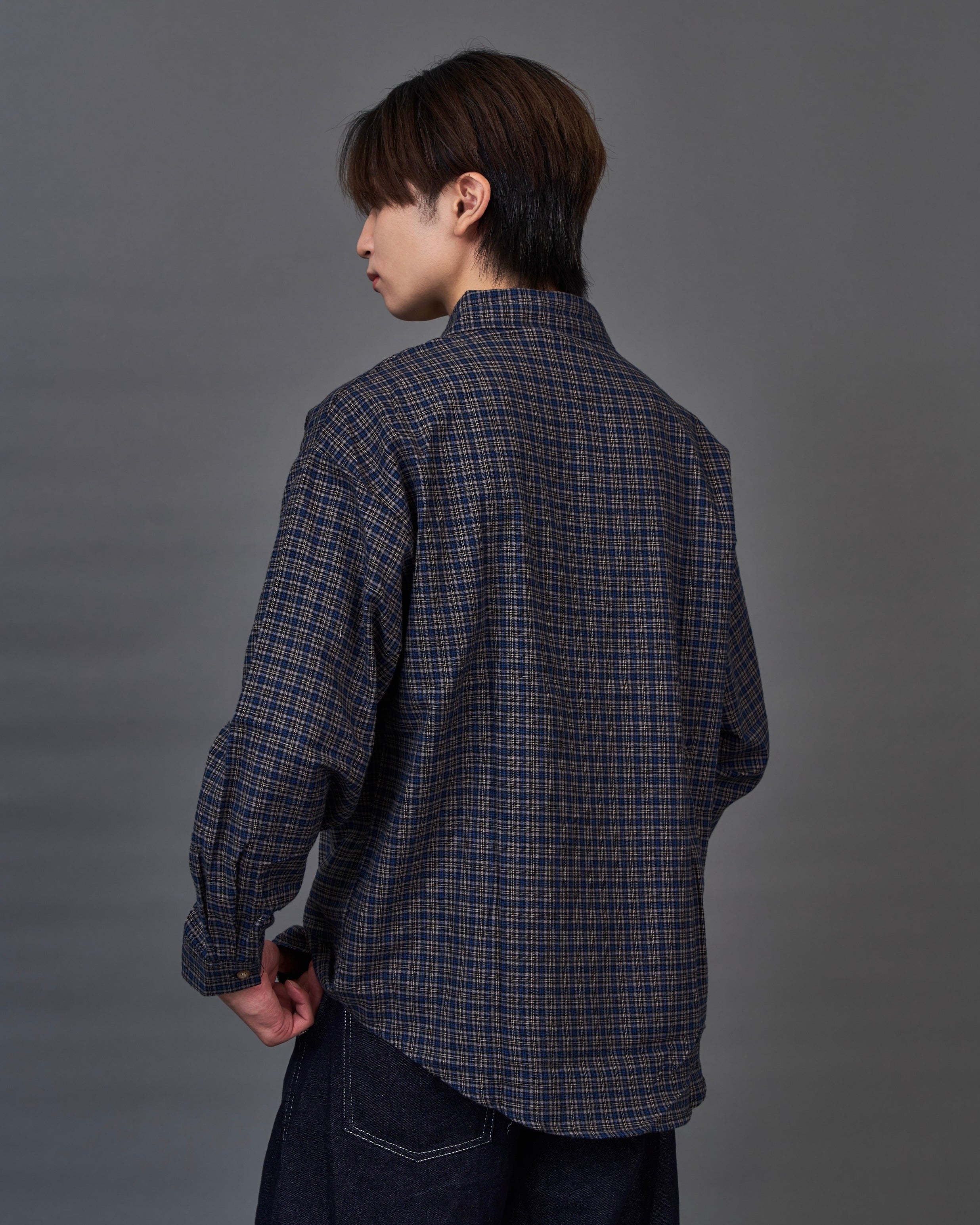 Check Pattern Regular Collar Shirt SL0044