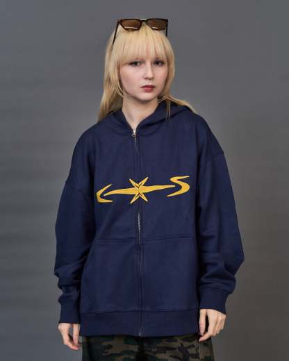 Star Stripe Zip Hoodie SL0061