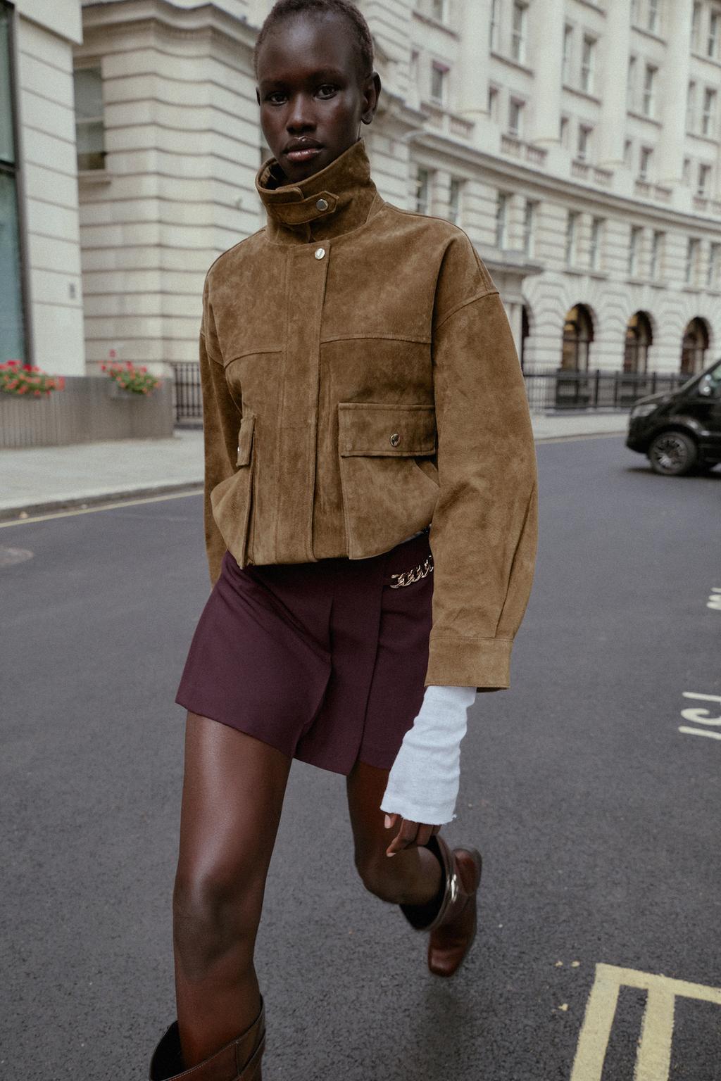 The Marble Brown Bomber Jacket