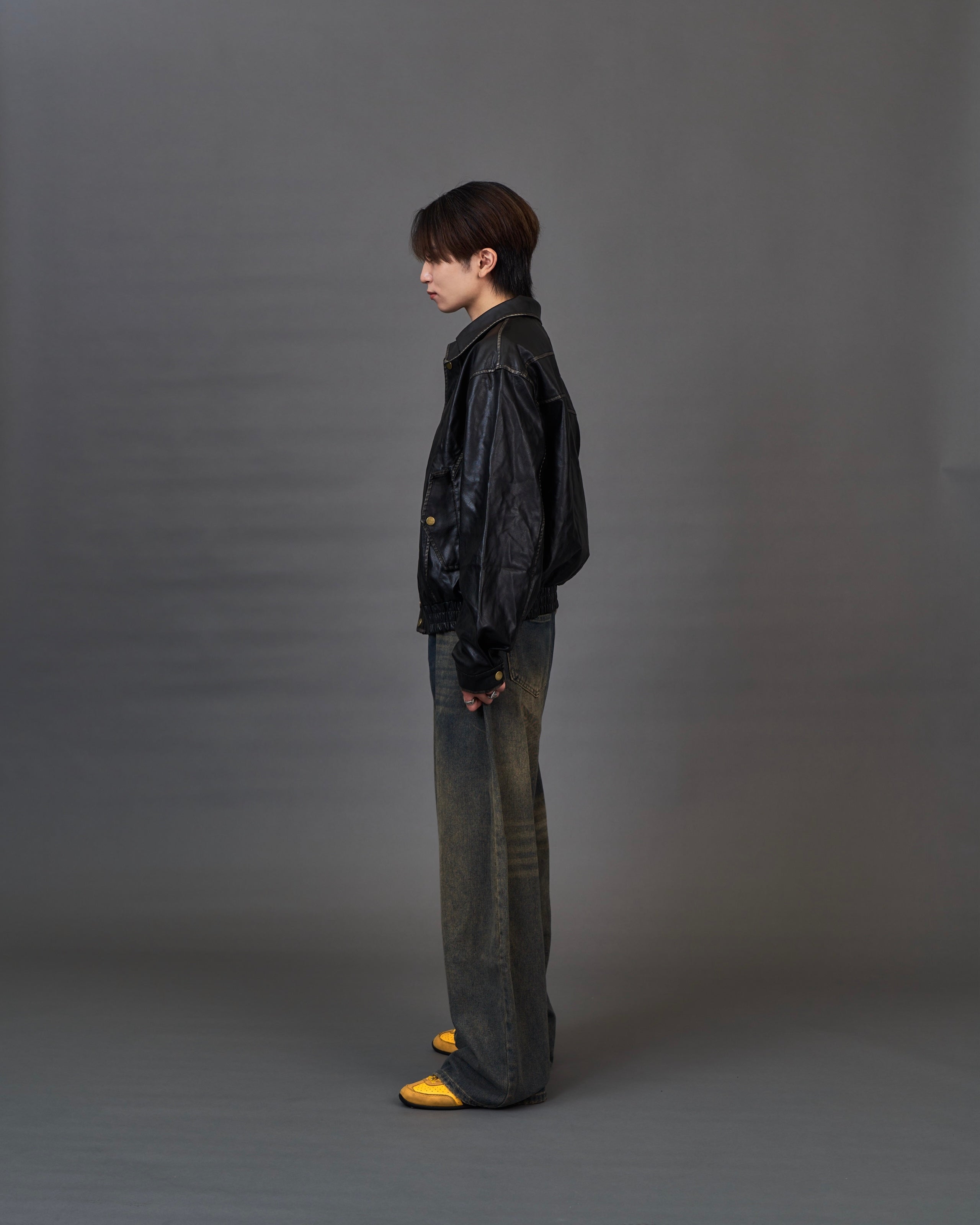 Blackout Leather Jacket SL0045