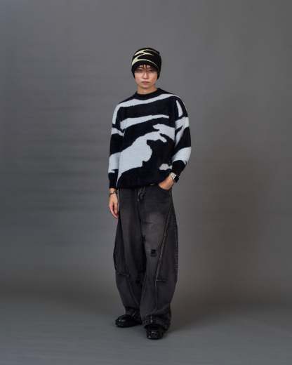 Mohair-Like Marble Knit SL0068