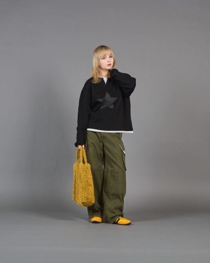 Star Logo Henley Neck T SL0008