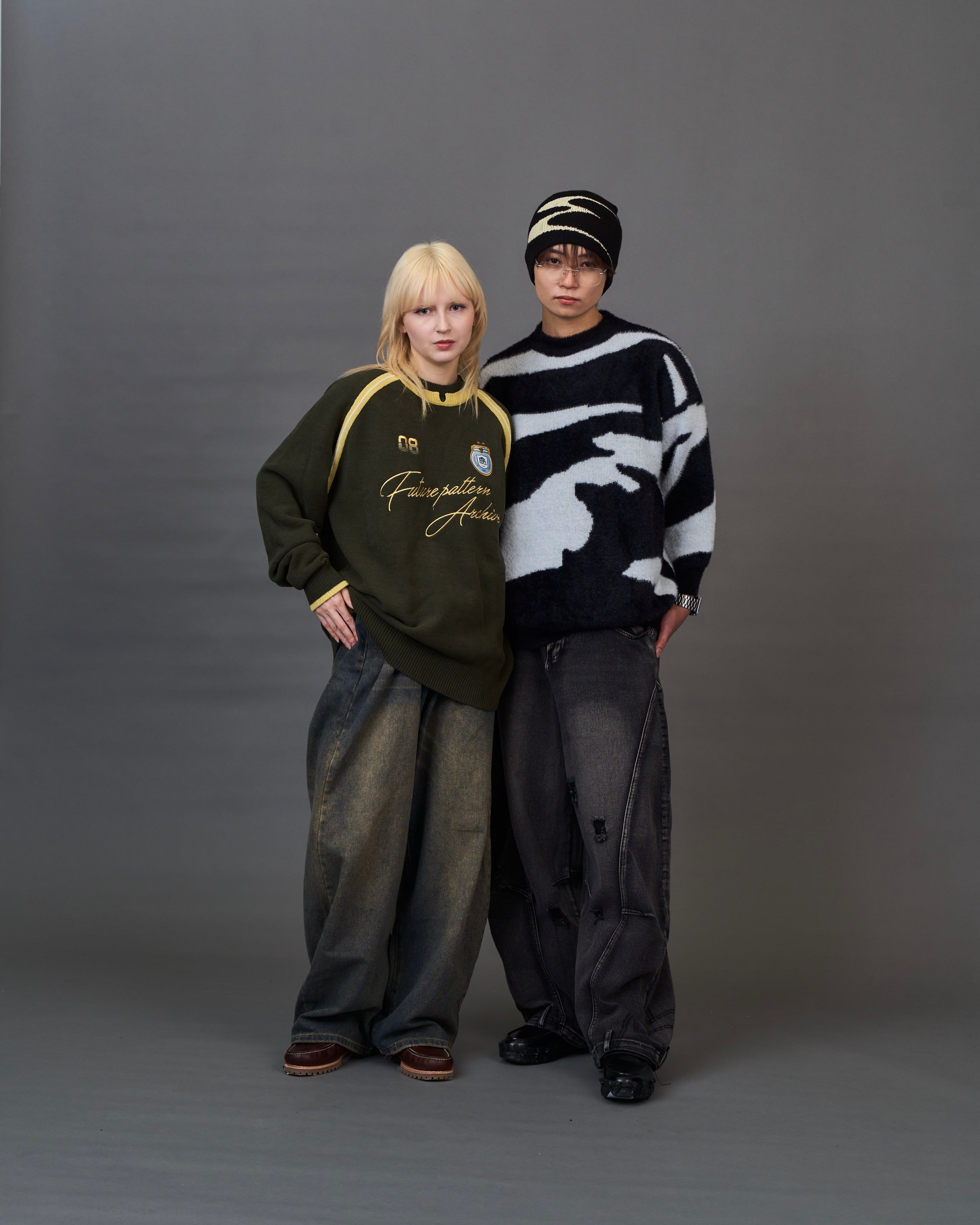 Mohair-Like Marble Knit SL0068