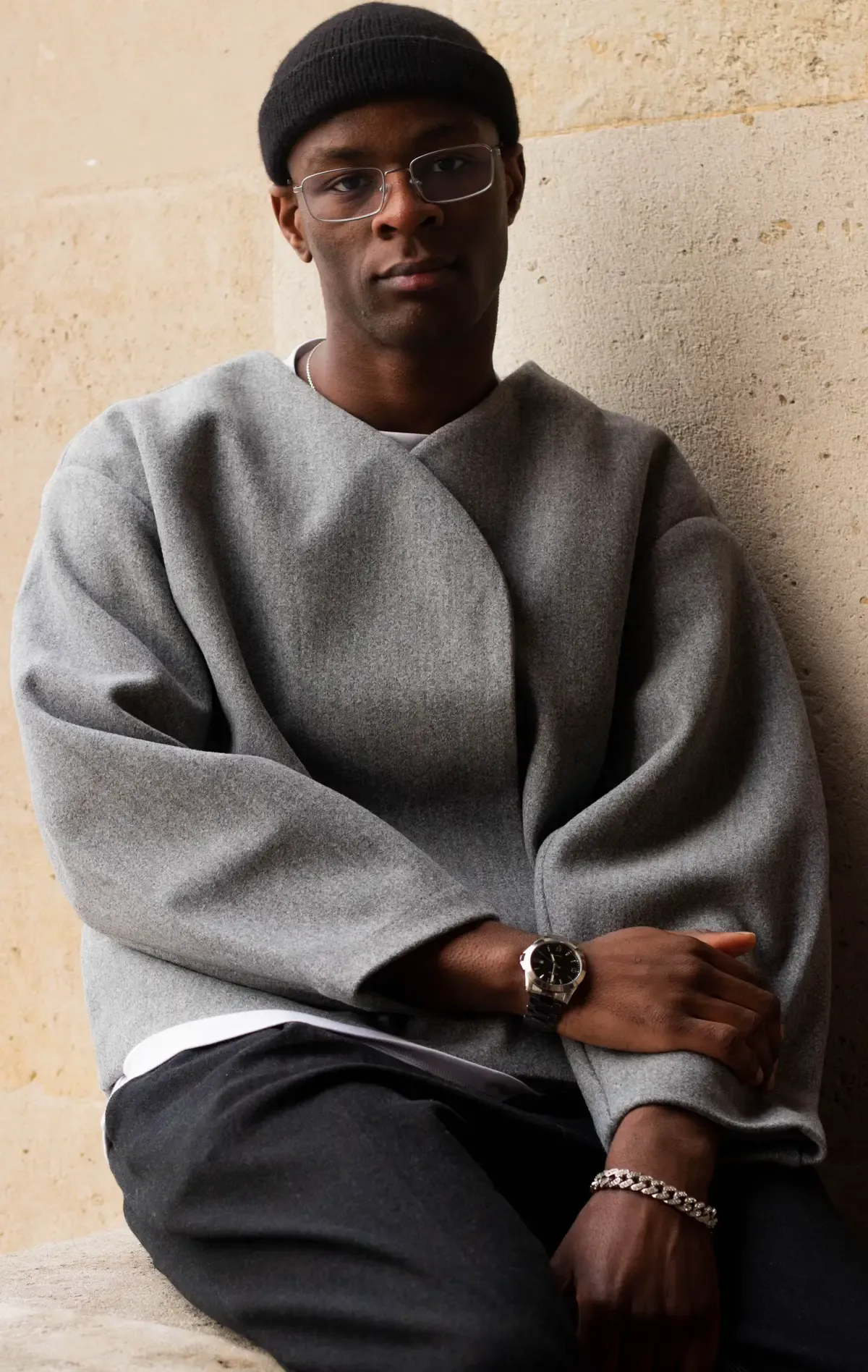 WOOL TEXTURED JACKET