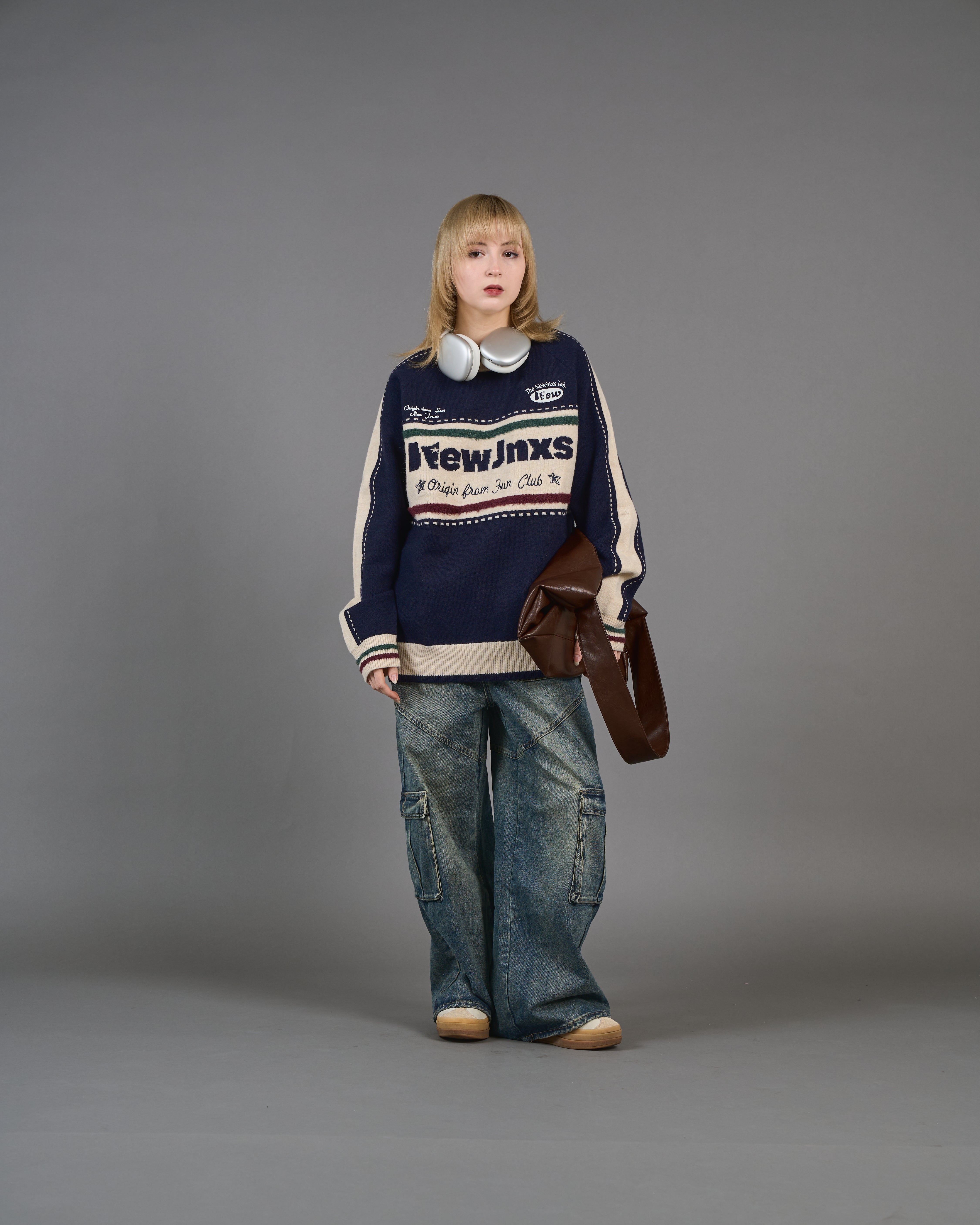 Color Block Ringer Knit SL0010