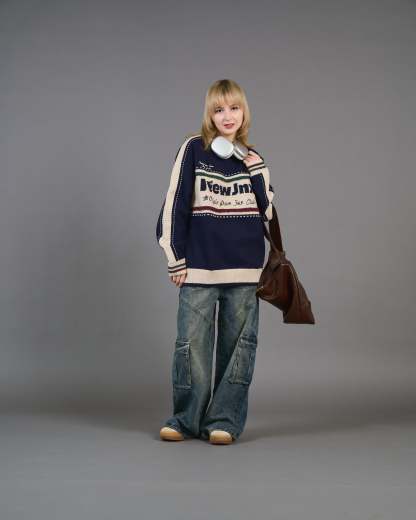 Color Block Ringer Knit SL0010