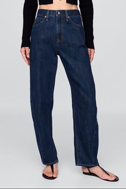 High Rise Barrel Jeans