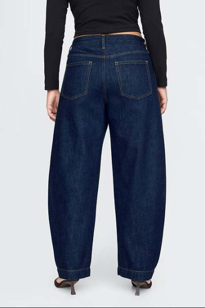 High Rise Barrel Jeans