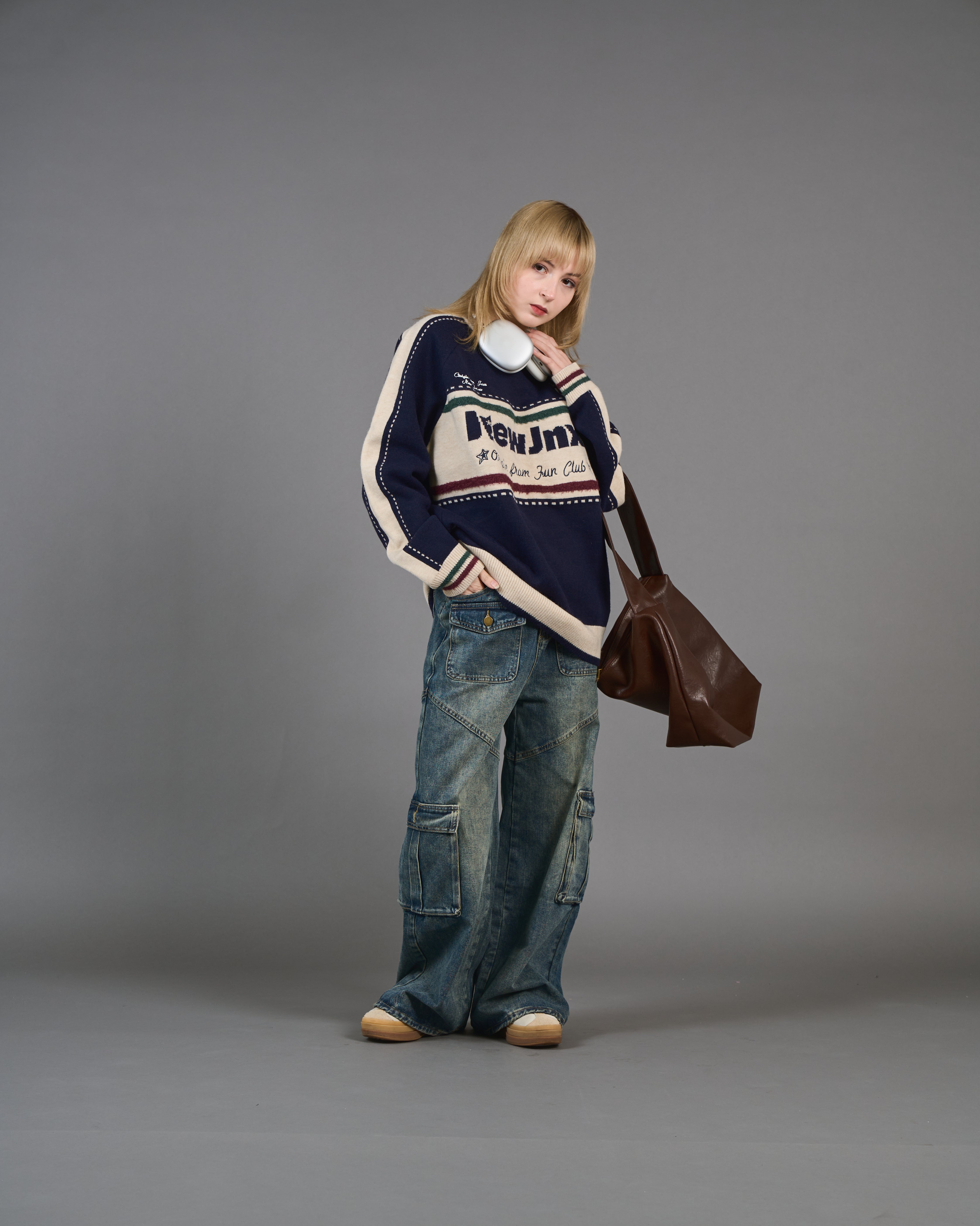 Color Block Ringer Knit SL0010