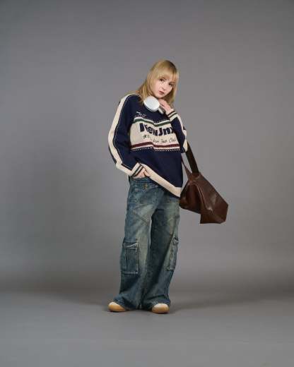 Color Block Ringer Knit SL0010