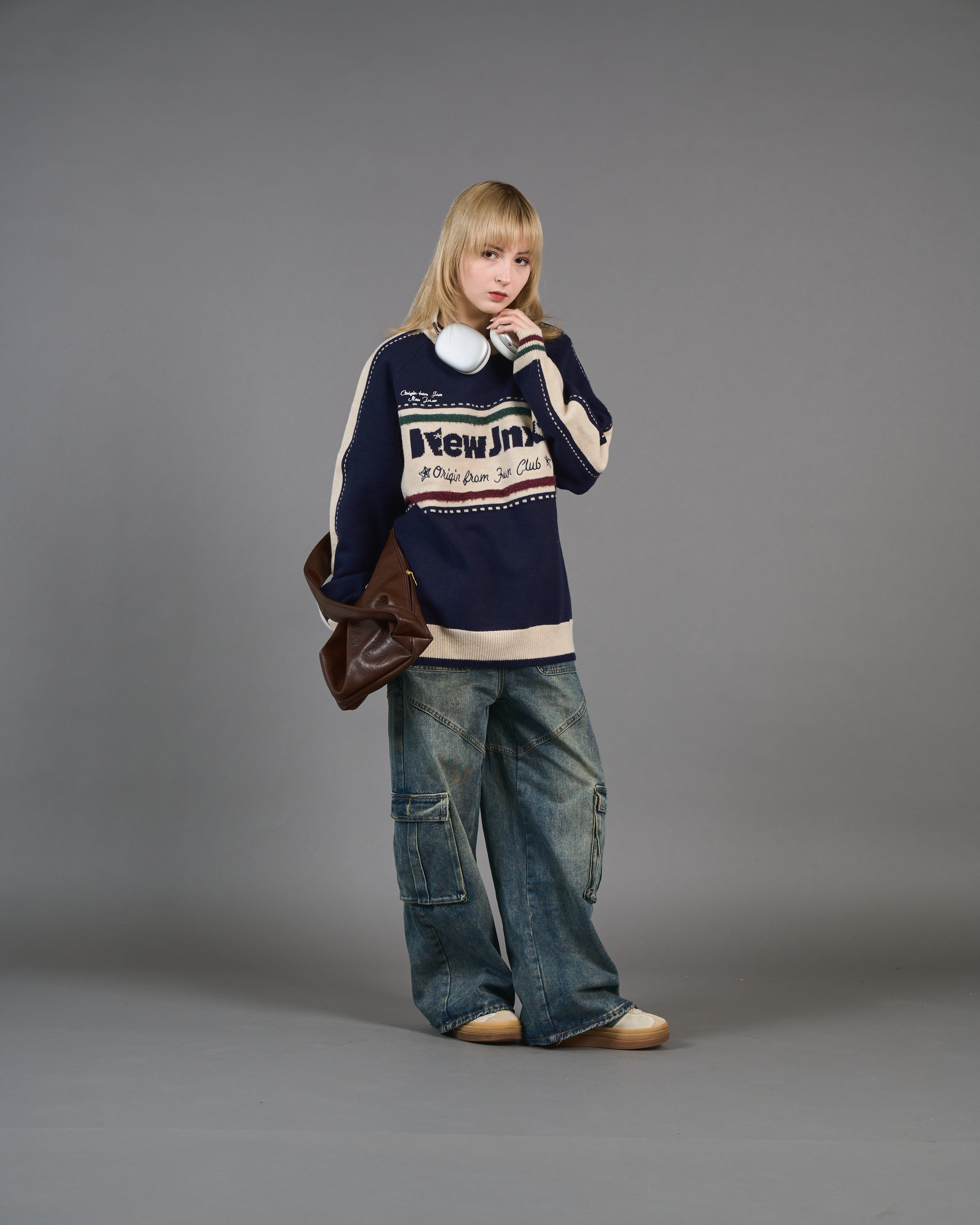 Color Block Ringer Knit SL0010