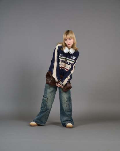 Color Block Ringer Knit SL0010