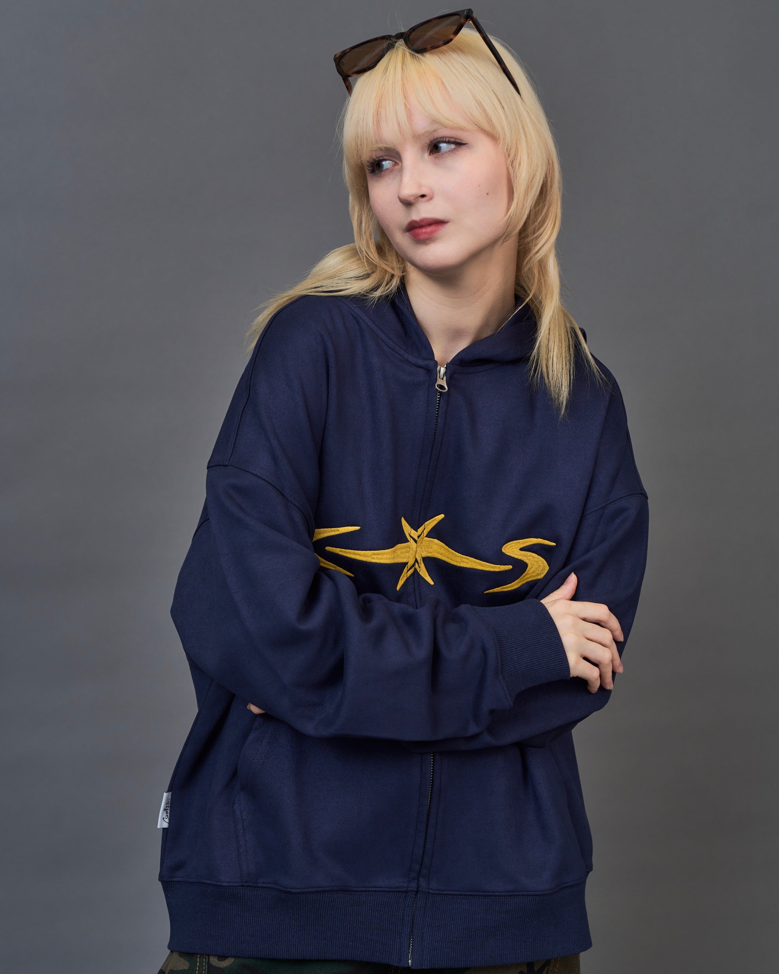 Star Stripe Zip Hoodie SL0061