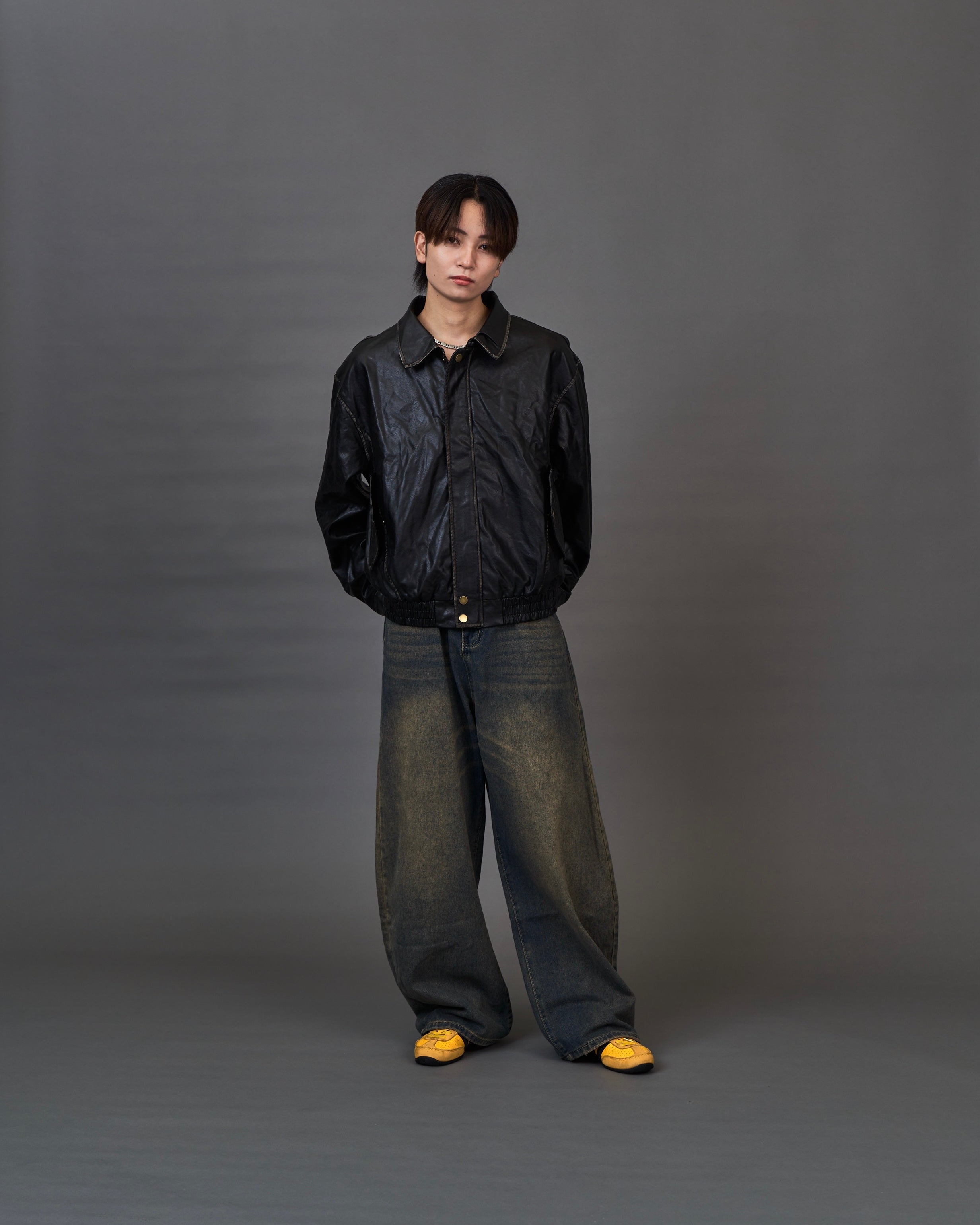 Blackout Leather Jacket SL0045